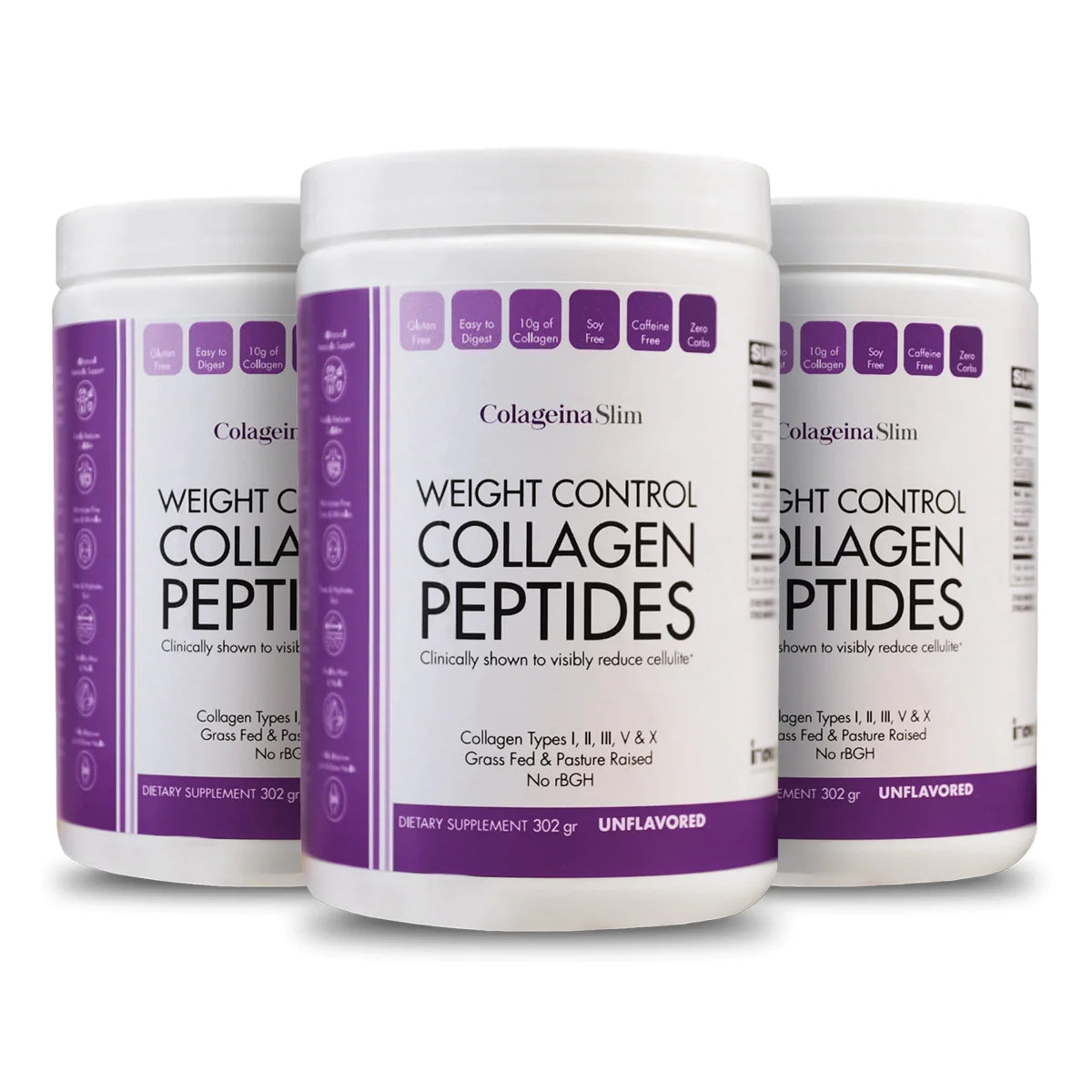 Colageina Slim - Buy 2 and get 1 free - 3 bottles + FREE Blender Wand